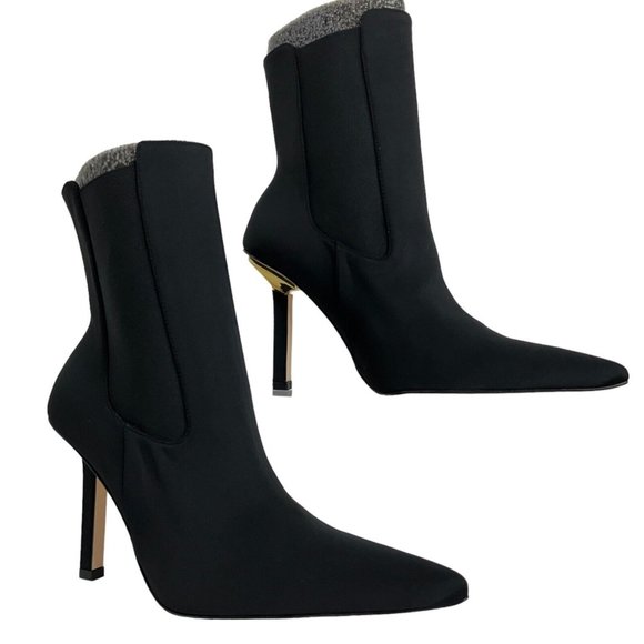 Good American Shoes Booties Womens Sz 6 Kickstand Neoprene Black 001 $319 Nwb - Picture 2 of 12